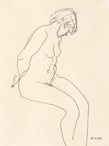 CONSTANTINESCU Stefan 1898-1983,Nude (Clody Bertola posing),Artmark RO 2023-01-18