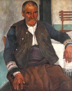 CONSTANTINESCU Stefan 1898-1983,Old Man from Târgu Ocna,1926,Artmark RO 2022-06-15