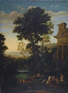 CONTE Domenico 1813-1885,Paesaggio napoletano,Galleria Pananti Casa d'Aste IT 2014-02-14