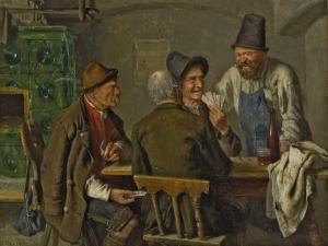 CONTELL Peter Rafael 1857-1936,Bauern beim Kartenspiel,1890,Neumeister DE 2010-03-24