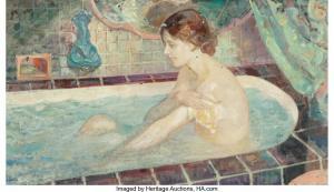 CONTENT Dan 1902-1990,Woman Bathing,1928,Heritage US 2017-11-03