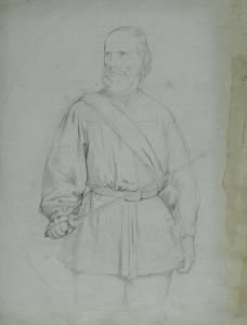 CONTI COSIMO 1825-1893,Studio per ritratto di Garibaldi,Galleria Pananti Casa d'Aste IT 2014-10-11