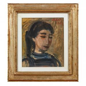 CONTI Primo Umberto 1900-1988,Testa di ragazza siriana,1962,Pandolfini IT 2025-07-03