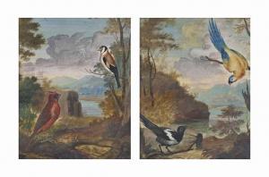 CONTINENTAL SCHOOL,A capriccio landscape with a Northern Cardinal and,Christie's GB 2014-11-13