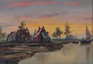 CONTINENTAL SCHOOL,A Dutch landscape at twilight,Locati US 2013-10-21