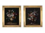 CONTINENTAL SCHOOL,A PAIR OF STILL LIFES OF TULIPS, ROSES AND OTHER F,Dreweatts GB 2023-07-19