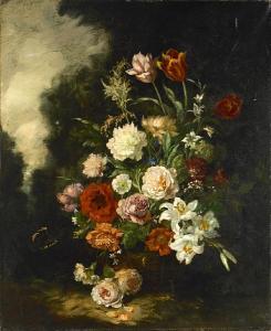 CONTINENTAL SCHOOL,A still life of flowers and a butterfly,Bonhams GB 2010-01-17