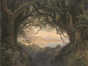 CONTINENTAL SCHOOL,A traveller and his guide in a tropical forest ove,1850,Christie's GB 2005-09-21
