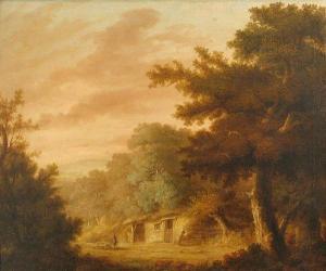 CONTINENTAL SCHOOL,A wooded landscape with a shepherd and hisflock by,1800,Bonhams GB 2011-02-06