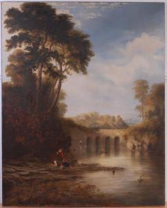 CONTINENTAL SCHOOL,Figures in an extensive river landscape,Lacy Scott & Knight GB 2016-03-12