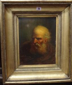 CONTINENTAL SCHOOL,Head study of an old man,Bellmans Fine Art Auctioneers GB 2017-12-02