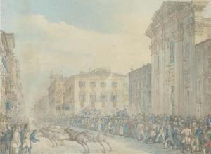 CONTINENTAL SCHOOL,Horses triumphantly charging through an Italian to,Christie's GB 2004-07-01