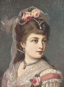 CONTINENTAL SCHOOL,Portrait of a lady, bust-length, in a lace dress,Christie's GB 2011-03-22