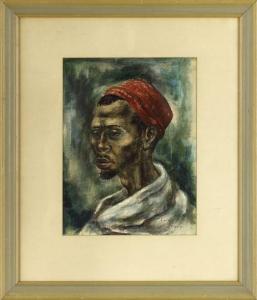 CONTINENTAL SCHOOL,Portrait of a Moroccan Man,New Orleans Auction US 2011-04-09