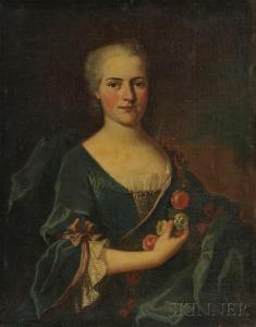 CONTINENTAL SCHOOL,Portrait of a Young Woman with a Rose,Skinner US 2010-10-01