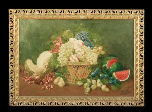 CONTINENTAL SCHOOL,Still Life with a Basket of Fruit,New Orleans Auction US 2014-12-06