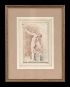 CONTINENTAL SCHOOL,Study of a Male Model,New Orleans Auction US 2014-01-24