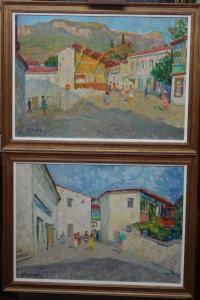 CONTINENTAL SCHOOL,Village scenes,Bellmans Fine Art Auctioneers GB 2016-03-12