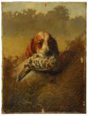 CONTOIT Louis 1883-1904,A setter with a ruffed grouse,1889,Eldred's US 2011-08-03