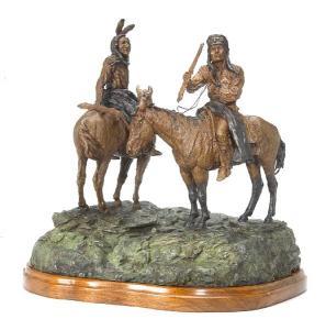 CONTWAY Jay 1935-2019,Indians on horseback,1982,Bonhams GB 2011-08-09