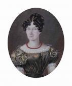 CONVERT Henri Louis 1789-1863,Portrait de jeunne femme au collier en corail,Christie's GB 2015-09-28