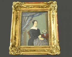 CONVERT Henri Louis 1789-1863,Portrait einer sitzenden jungen Frau,Zeller DE 2022-07-13