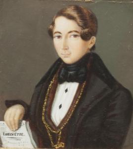 CONVERT Henri Louis 1789-1863,Portrait of a Man,1836,Palais Dorotheum AT 2015-05-23