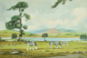 CONWAY Bryan M,Clydesdale Horses, Argyll,20th Century,John Nicholson GB 2024-01-24