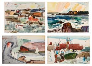 CONWAY Frederick E 1900-1973,Beach Scene,1951,Hindman US 2022-10-14