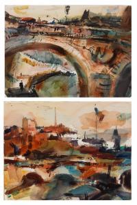 CONWAY Frederick E 1900-1973,Two works: Paris and Paris,1957,Hindman US 2022-10-14