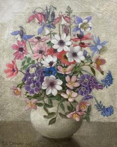 CONWAY Harold Edward 1872-1949,Still Life of Summer Flowers,1935,David Duggleby Limited 2023-12-08