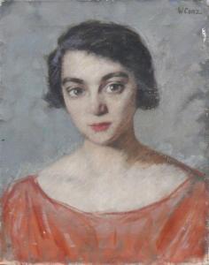 CONZ Walter 1872-1947,Darstellung einer jungen Frau,Geble DE 2021-04-24