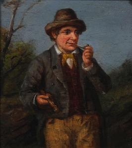 COOK A.E,Traveller resting, smoking a pipe,1850,Bonhams GB 2008-02-26