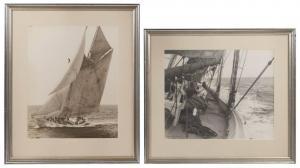 COOK CHURCH Albert,The two-masted schooner Elizabeth Howard,20th Century,Eldred's 2022-02-24