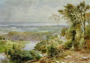 COOK Ebenezer Wake 1843-1926,View of Clevedon, Bristol,David Lay GB 2024-01-18