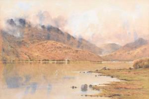 COOK Herbert Moxon 1844-1928,Lake scene,Peter Wilson GB 2023-04-06