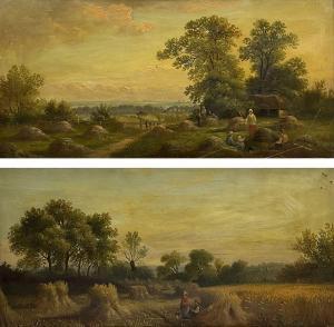 COOK J.B,Hay and Harvest Fields,1874,David Duggleby Limited GB 2021-06-18