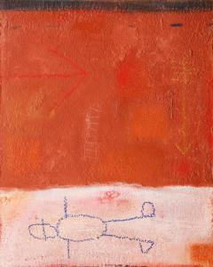 COOK Jeffrey 1961-2009,Abstract Composition in Red,Neal Auction Company US 2023-02-03