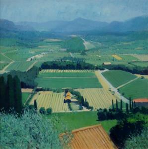 COOK John Kingsley 1911-1944,View from Le Crestet, Provence,Rosebery's GB 2017-06-28