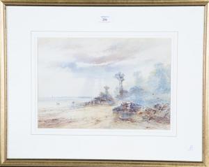 COOK OF PLYMOUTH William 1830-1890,Coastal Landscape with Figures,Tooveys Auction GB 2021-08-18