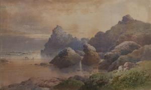 COOK OF PLYMOUTH William 1830-1890,Three beach scenes each,Mallams GB 2021-02-28