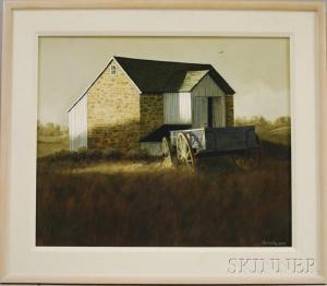 COOKE Albert Charles 1836-1902,View of a Barn,Skinner US 2011-11-16