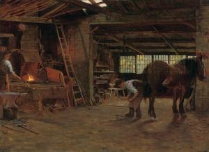 COOKE Arthur Claude 1867-1951,At the farriers,Christie's GB 2010-04-13