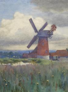 COOKE Arthur Claude 1867-1951,Landscape with Windmill,David Duggleby Limited GB 2020-08-01