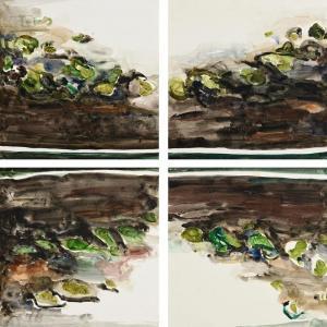 COOKE Barrie 1931-2014,White Tench Lake - Study 1,2,3,4,1979,Morgan O'Driscoll IE 2024-04-09