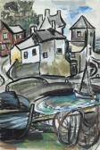 COOKE COLLIS Sylvia 1899-1973,VILLAGE HARBOUR,Whyte's IE 2007-12-15