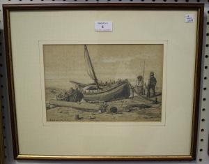 COOKE Edward William 1811-1885,Catalans (Fishermen and Boats on a Shor,19th century,Tooveys Auction 2019-04-17