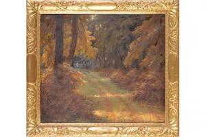 COOKE Ernest O,AN AUTUMN WOODLAND LANDSCAPE,1862,Anderson & Garland GB 2015-09-15