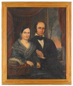 COOKE George Esten 1793-1849,Double portrait of martha pearson cook and isaac w,Freeman 2014-05-02