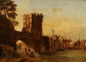 COOKE John 1778-1806,'The Old Welsh Bridge,Mallams GB 2014-10-29